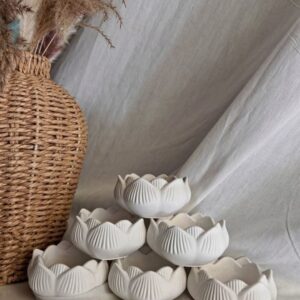 Elegant amber crystal candle holder